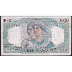F 41-14 - 16/05/1946 - 1000 francs - Minerve et Hercule - Série A.278 - Etat : TTB+