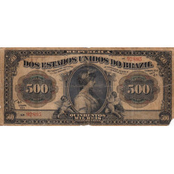 Brésil - Pick 87 - 500'000 reis - 1911 - Etat : B