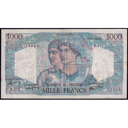 F 41-14 - 16/05/1946 - 1000 francs - Minerve et Hercule - Série R.278 - Etat : TB+
