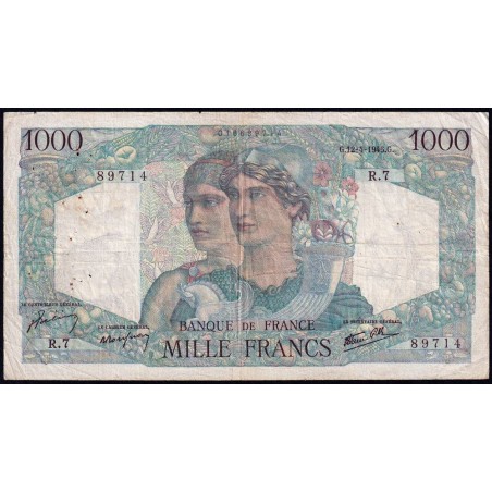 F 41-01 - 12/04/1945 - 1000 francs - Minerve et Hercule - Série R.7 - Etat : TB+
