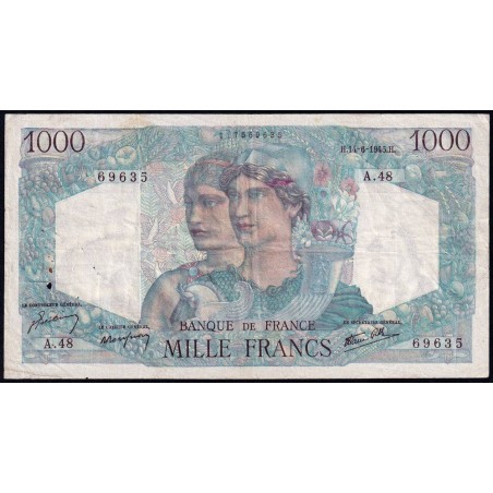 F 41-04 - 14/06/1945 - 1000 francs - Minerve et Hercule - Série A.48 - Etat : TB+