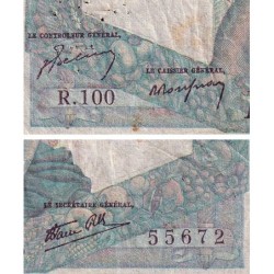 F 41-07 - 23/08/1945 - 1000 francs - Minerve et Hercule - Série R.100 - Etat : B+
