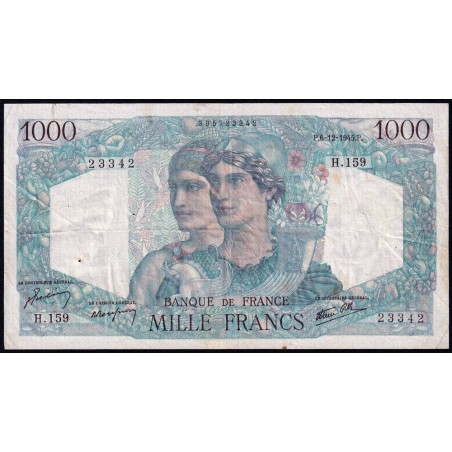 F 41-09 - 06/12/1945 - 1000 francs - Minerve et Hercule - Série H.159 - Etat : TB