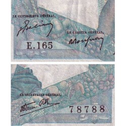 F 41-09 - 06/12/1945 - 1000 francs - Minerve et Hercule - Série E.165 - Etat : TTB-