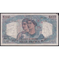F 41-09 - 06/12/1945 - 1000 francs - Minerve et Hercule - Série T.165 - Etat : TB+