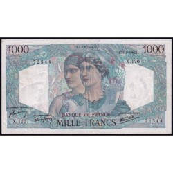 F 41-10 - 17/01/1946 - 1000 francs - Minerve et Hercule - Série X.170 - Etat : TTB+