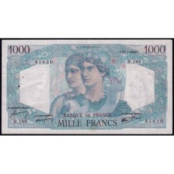 F 41-10 - 17/01/1946 - 1000 francs - Minerve et Hercule - Série H.189 - Etat : TTB-
