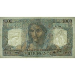 F 41-11 - 21/02/1946 - 1000 francs - Minerve et Hercule - Série W.216 (remplacement) - Etat : TB+