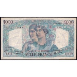 F 41-13 - 25/04/1946 - 1000 francs - Minerve et Hercule - Série P.244 - Etat : TB+