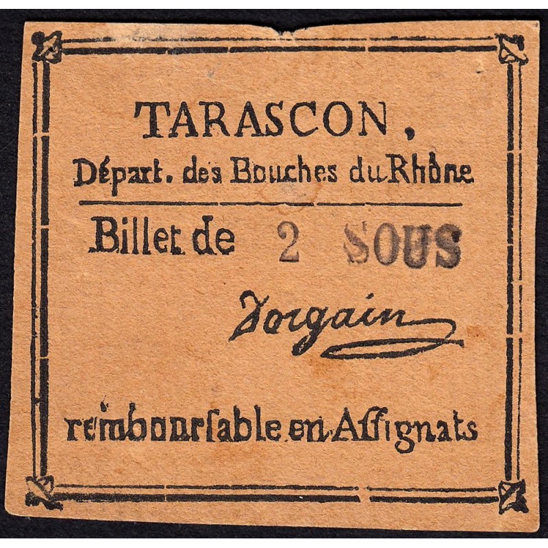 Bouche du Rhône - Tarascon - Kolsky 13-154 - Faux - 2 sous - Etat : SUP