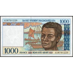 Madagascar - Pick 76a - 1'000 francs - 200 ariary - Série A - 1994 - Etat : pr.NEUF