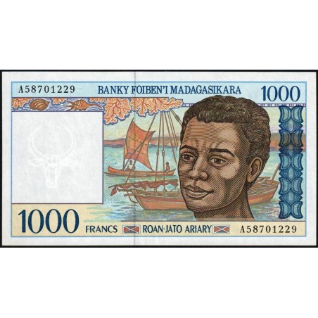 Madagascar - Pick 76a - 1'000 francs - 200 ariary - Série A - 1994 - Etat : pr.NEUF