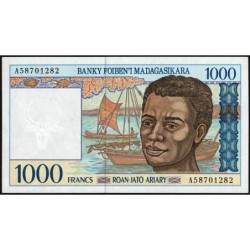 Madagascar - Pick 76a - 1'000 francs - 200 ariary - Série A - 1994 - Etat : SPL