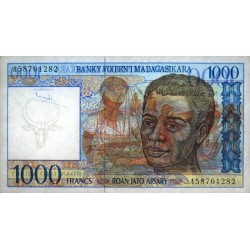 Madagascar - Pick 76a - 1'000 francs - 200 ariary - Série A - 1994 - Etat : SPL