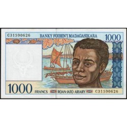 Madagascar - Pick 76b - 1'000 francs - 200 ariary - Série C - 1997 - Etat : NEUF
