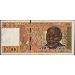 Madagascar - Pick 79b - 10'000 francs - 2'000 ariary - Série A - 1997 - Etat : TTB+