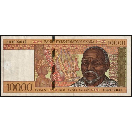 Madagascar - Pick 79b - 10'000 francs - 2'000 ariary - Série A - 1997 - Etat : TTB+