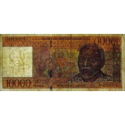 Madagascar - Pick 79b - 10'000 francs - 2'000 ariary - Série A - 1997 - Etat : B