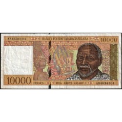 Madagascar - Pick 79b - 10'000 francs - 2'000 ariary - Série A - 1997 - Etat : TB-