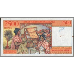 Madagascar - Pick 81 - 2'500 francs - 500 ariary - Série A - 1998 - Etat : TTB+