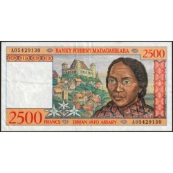 Madagascar - Pick 81 - 2'500 francs - 500 ariary - Série A - 1998 - Etat : TTB+