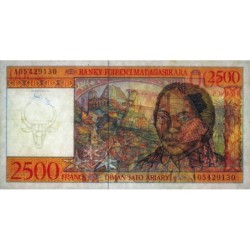Madagascar - Pick 81 - 2'500 francs - 500 ariary - Série A - 1998 - Etat : TTB+