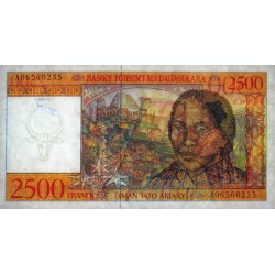 Madagascar - Pick 81 - 2'500 francs - 500 ariary - Série A - 1998 - Etat : NEUF