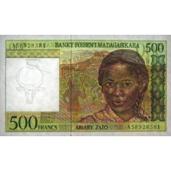 Madagascar - Pick 75a - 500 francs - 100 ariary - Série A - 1994 - Etat : NEUF