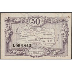 Châlons-sur-Marne, Epernay, Reims - Pirot 43-1 - 50 centimes - 10/10/1920 - Etat : TTB+