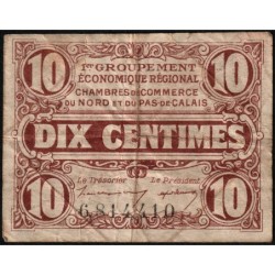 Nord et Pas-de-Calais - Pirot 94-2 - 10 centimes - Etat : TB-