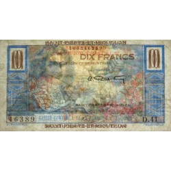 St-Pierre et Miquelon - Pick 23 - 10 francs - Série D.41 - 1950 - Etat : TB+