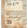 Rép. Dominicaine - Pick 28 - 10 centavos fuertes - Série D - 23/10/1865 - Etat : TTB