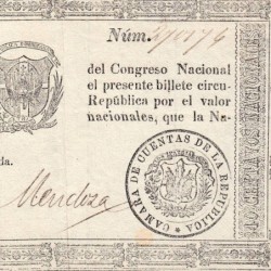 Rép. Dominicaine - Pick 38 - 40 centavos - Série B - 26/03/1867 - Etat : TB