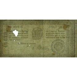 Rép. Dominicaine - Pick 38 - 40 centavos - Série B - 26/03/1867 - Etat : TB