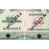 Rép. Dominicaine - Pick 101a_1s - 10 pesos oro - Série AA - 1965 - Spécimen - Etat : NEUF