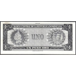 Rép. Dominicaine - Pick 108a_4 - 1 peso oro - Série EZ - 1967 - Etat : SPL+