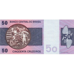 Brésil - Pick 194a - 50 cruzeiros - Série A 00961 - 1970 - Etat : TTB