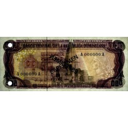 Rép. Dominicaine - Pick 121a_2s - 50 pesos oro - Série AA - 1980 - Spécimen - Etat : NEUF