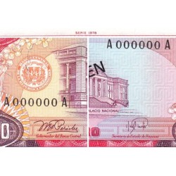 Rép. Dominicaine - Pick 124a_1s - 1'000 pesos oro - Série AA - 1978 - Spécimen - Etat : pr.NEUF