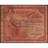 Congo Belge - Pick 13 - 5 francs - Série C - Deuxième émission - 10/06/1942 - Etat : AB