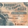 Congo Belge - Pick 13Ad - 5 francs - Série A/T - Sixième émission - 10/04/1947 - Etat : TTB