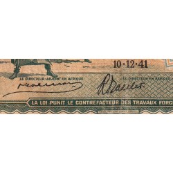 Congo Belge - Pick 14 - 10 francs - Série D - 10/12/1941 - Etat : TB-
