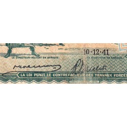 Congo Belge - Pick 14 - 10 francs - Série E - 10/12/1941 - Etat : TB-