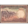 Congo Belge - Pick 14B - 10 francs - Série N - Deuxième émission - 10/07/1942 - Etat : B+