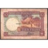 Congo Belge - Pick 14B - 10 francs - Série N - Deuxième émission - 10/07/1942 - Etat : B+