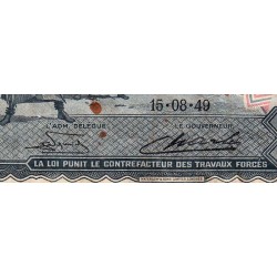 Congo Belge - Pick 14E_2 - 10 francs - Série A/D - 15/08/1949 - Etat : B+