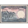Congo Belge - Pick 14E_2 - 10 francs - Série A/Q - 15/08/1949 - Etat : TB+