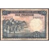 Congo Belge - Pick 14E_4 - 10 francs - Série A/V - 12/05/1952 - Etat : B+