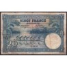 Congo Belge - Pick 15 - 20 francs - Série A - 10/09/1940 - Etat : B+
