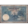 Congo Belge - Pick 15 - 20 francs - Série A - 10/09/1940 - Etat : B+